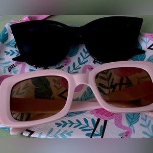 Barbie Style Sunglasses 😎 💗👡🕶️😎 (2 Pairs) Black & Pink